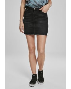 Damen röcke // Urban classics Ladies Denim Skirt real black washed