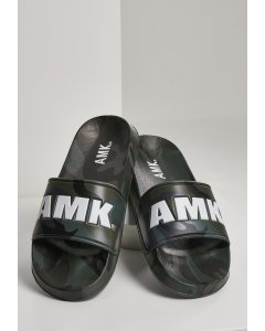 Sandalen // AMK Soldier Slides dark green camo