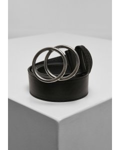 Frauengürtel // Urban classics  Ring Buckle Belt black/silver