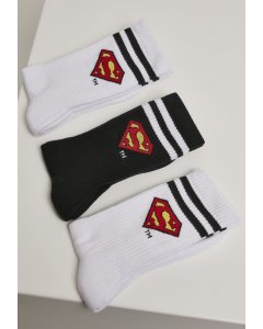 Socken // Merchcode Superman Socks 3-Pack wht/blk/wht