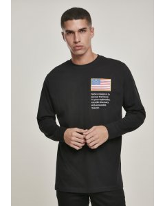 Herrenshirt lange Ärmel // Mister Tee NASA Worm Logo Longsleeve black