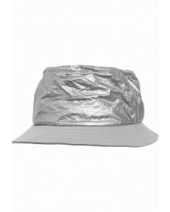 Hüt // Flexfit Crinkled Paper Bucket Hat silver