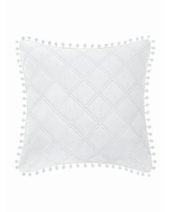 Decorative pillowcase Pompoo A811 - white