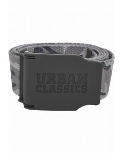 Herrengürtel // Urban classics Woven Belt Rubbered Touch UC grey camo