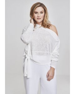 Damenpullover // Urban classics Ladies Asymmetric Sweater white