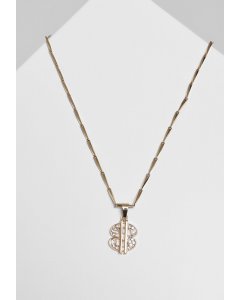 Urban Classics / Small Dollar Necklace gold