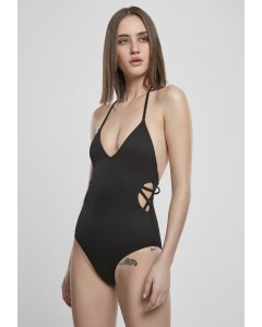 Bademode für Damen // Urban classics Ladies Rib Swimsuit black