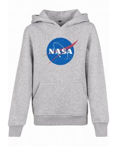Kinder-Sweatshirt // Mister tee Kids NASA Hoody heather grey