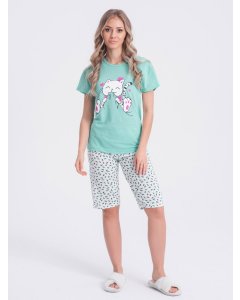 Women's pyjamas ULR267 - mint
