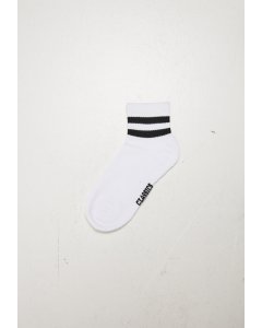 Urban Classics / Sporty Half Cuff Logo Socks 5-Pack white