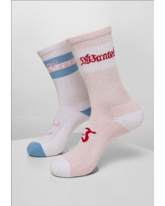 Socken // Mister tee Trust Wanted Socks 2-Pack lightrose/white