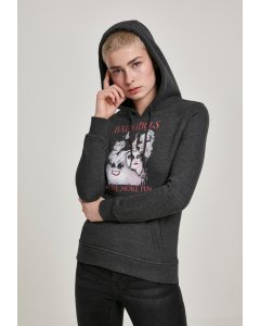 Damen-Sweatshirt // Merchcode Ladies Bad Girls Have More Fun Hoody charcoal