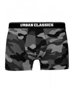 Boxershorts // Urban Classics 2-Pack Camo Boxer Shorts dark camo