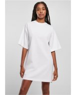 Damenkleider // Urban Classics / Ladies Organic Heavy Oversized Tee Dress white
