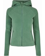 Damen-Sweatshirt Reißverschluss // Urban Classics / Ladies Polar Fleece Zip Hood