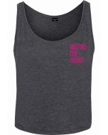 Damentop // Mister Tee / Ladies Waiting For Friday Box Tank charcoal