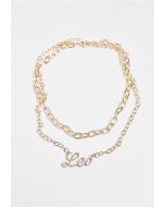 Halskette // Urban Classics Diamond Zodiac Golden Necklace leo
