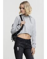 Damen-Sweatshirt Taille // Urban classics Ladies Interlock Short Hoody grey
