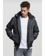 Herren-Winterjacke // Urban Classics Heavy Hooded Jacket darkgrey