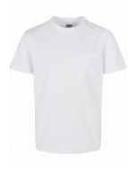 Kinder-T-shirt // Urban classics Boys Organic Cotton Basic Pocket Tee 2-Pack whi