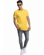 Herrenshirt kurze Ärmel // Urban Classics Shaped Long Tee chrome yellow