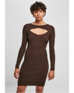 Urban Classics / Ladies Cut Out Dress brown
