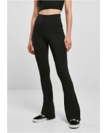 Urban Classics / Ladies Organic Stretch Jersey Bootcut Leggings black