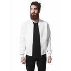 Herren-Jacke // Urban Classics Neopren Zip Jacket white
