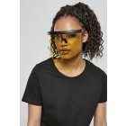 Sonnenbrille // Urban classics Front Visor Sunglasses black/yellow