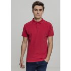 Herrenshirt kurze Ärmel // Urban Classics Garment Dye Pique Poloshirt red