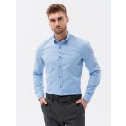Men's shirt with long sleeves - V11 light blue K641