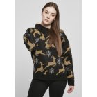 Urban Classics / Ladies Oversized Christmas Sweater black/gold