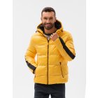 Men's winter jacket C503 - yellow