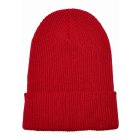 Wintermütze // Flexfit / Recycled Yarn Ribbed Knit Beanie red