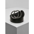 Frauengürtel // Urban classics  Ring Buckle Belt black/silver