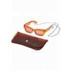 Urban Classics / Sunglasses Bag With Strap & Venice brown/silver