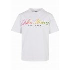 Kinder-T-shirt // Urban Classics / Boys Script Logo Tee white