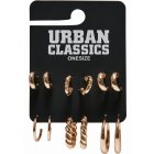 Ohrringe // Urban Classics / Small Hoop Earrings 6-Pack gold