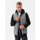 Men's quilted vest V53 - grey