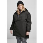 Damen-Jacke  // Urban classics Ladies Long Oversized Pull Over Jacket black