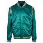 Herren-Jacke // Urban classics Satin College Jacket green