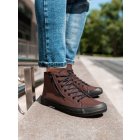 Men's ankle shoes T352 - dark brown