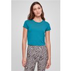 Urban Classics / Ladies Stretch Jersey Cropped Tee watergreen