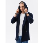 Men's hoodie with zipper Haga B668 - navy
