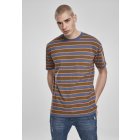 Herrenshirt kurze Ärmel // Urban classics Yarn Dyed Oversized Board Stripe Tee summerolive/vintageblue