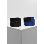 Gürtel // Urban classics Canvas Belt Kids 2-Pack black+blue