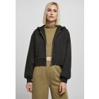 Damen-Jacke  // Urban Classics Ladies Short Oversized Zip Jacket black