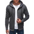 Men's hoodie B1211 - dark grey melange