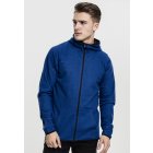 Herren-Sweatshirt // Urban Classics Active Melange Zip Hoody royal blue/black