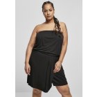 Damenkleider // Urban classics Ladies Viscose Short Bandeau Dress black